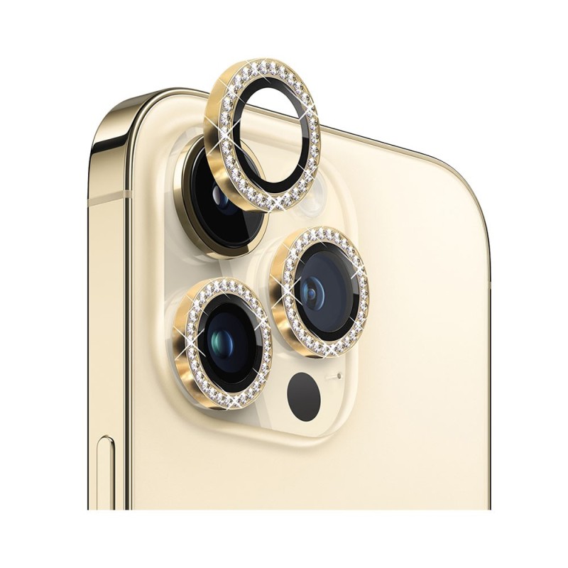 Erdom Camera Lens Tempered Glass Με Στρας (Iphone 14 Pro & Iphone 14 Pro Max & Iphone 15 Pro & Iphone 15 Pro Max & Iphone 16 Pro & Iphone 16 Pro Max)