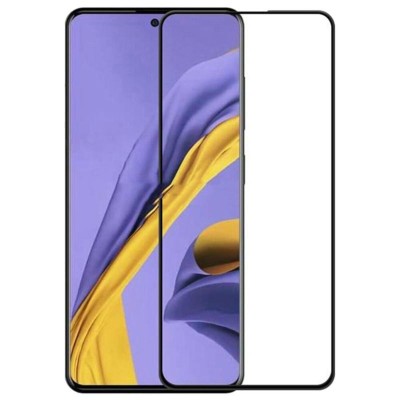 Fullscreen Tempered Glass Μαύρο (Samsung Galaxy A71 & Samsung Galaxy A72 & Samsung Galaxy M53)