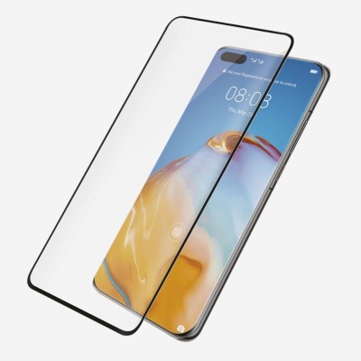 Fullscreen Tempered Glass Μαύρο (Huawei P40 Pro)