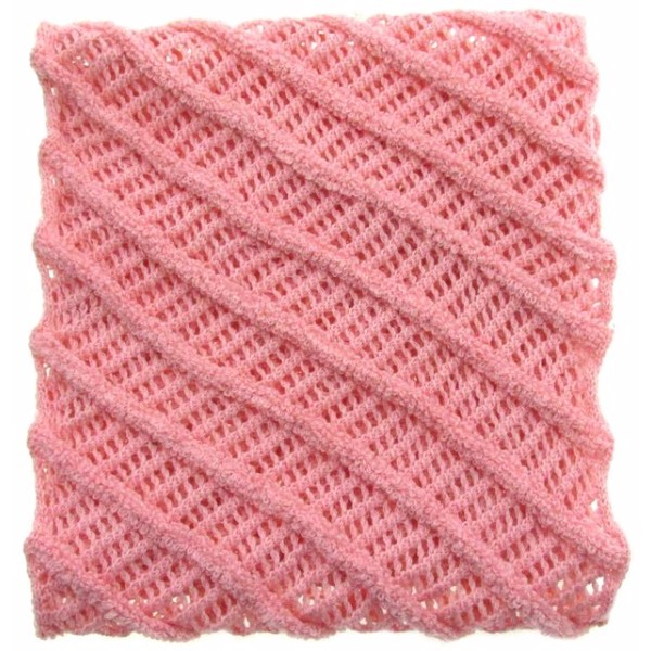 Κασκόλ πλεκτό ροζ χρώμα HELLAS