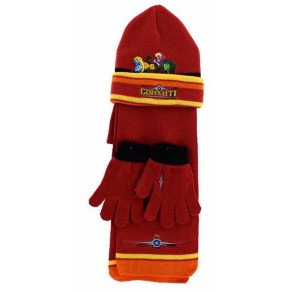 Σκουφί κασκόλ & γάντια “GORMITI” Πορτοκαλί Χρώμα