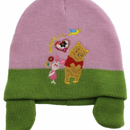Stamion ''Winnie the pooh'' Παιδικό σκουφί Ροζ με αυτάκια Stamion ''Winnie the pooh'' Παιδικό σκουφί Ροζ με αυτάκια