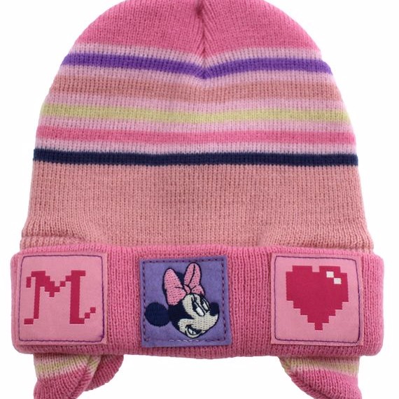 Stamion Παιδικό σκουφί Ροζ με αυτάκια ''Minnie''