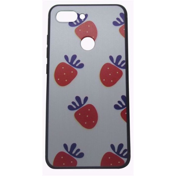 Coolyer Back Cover Θήκη Σιλικόνης Με Σχέδιο Φράουλες (Xiaomi Mi 8 Lite)
