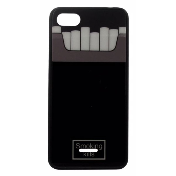 Back Cover Θήκη Με Σχέδιο Πακέτο Τσιγάρων Μαύρο (Xiaomi Redmi 6A)