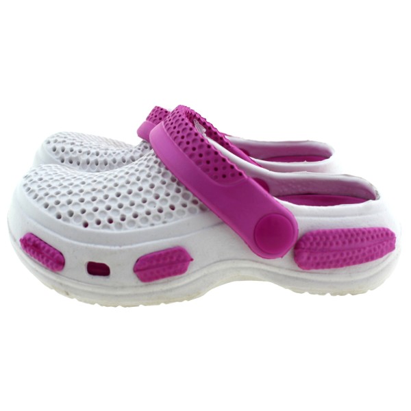 Παιδικά Crocs για Κορίτσια σε Άσπρο-Ροζ Χρώμα