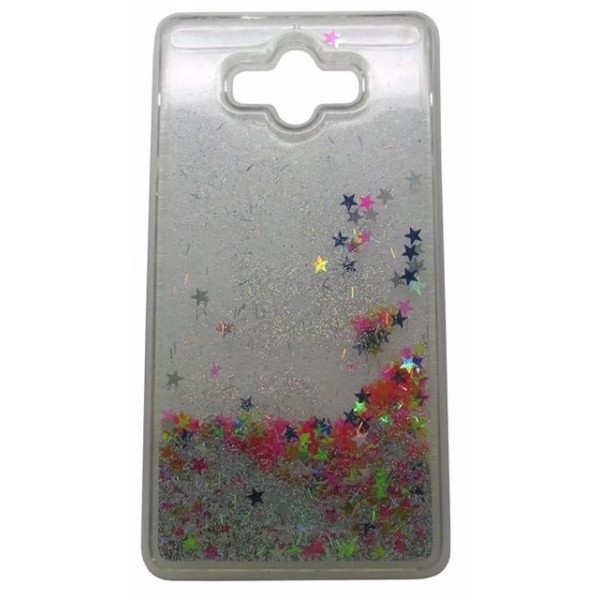 Meiyue Back Cover Θήκη Σιλικόνης Με Κινούμενη Χρυσόσκονη Ασημί (Huawei Mate 10)