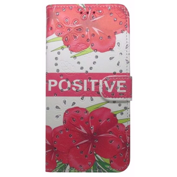 Cookover Θήκη Book Wallet Πορτοφόλι Με Στρασάκια Και Σχέδιο Λουλούδια (Huawei Mate 20 Pro)