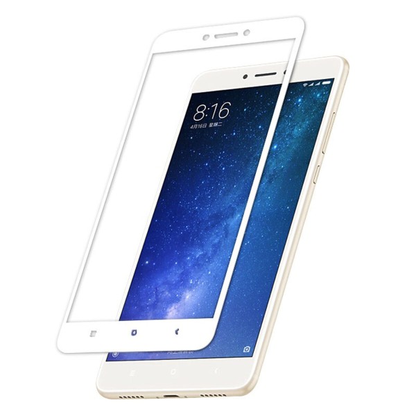 Fullscreen Tempered Glass Άσπρο ( Xiaomi Mi Max 2) Αξεσουάρ Κινητών/Tablet