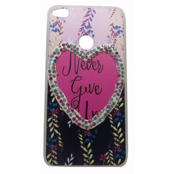 B.D.L Back Cover Θήκη Σιλικόνης Με Στρασάκια Και Σχέδιο Καρδιά (Huawei P8 Lite 2017 & Huawei P9 Lite 2017 & Honor 8 Lite)