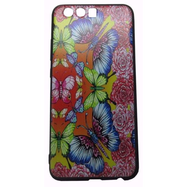 B.D.L Back Cover Θήκη Σιλικόνης Με Σχέδιο Πεταλούδες (Huawei P10)