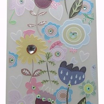 NEX.T Back Cover Θήκη Σιλικόνης Με Στρασάκια Και Σχέδιο Λουλούδια (Huawei P10)