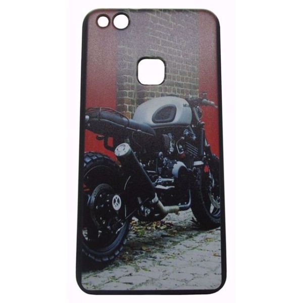 Back Cover Θήκη Σιλικόνης Με Σχέδιο Μηχανή (Huawei P10 Lite & Huawei Nova Youth)