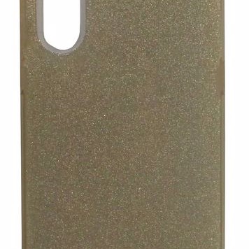 Forcell Back Cover Θήκη Σιλικόνης Με Γκλίτερ Χρυσό (Huawei P20)