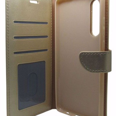 New Case Θήκη Book Wallet Πορτοφόλι Χρυσό (Huawei P30)