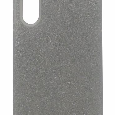 Cookover Back Cover Θήκη Σιλικόνης Με Γκλίτερ Ασημί (Huawei P30)