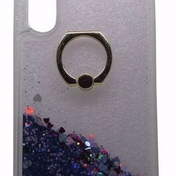 Air Jacket Back Cover Θήκη Σιλικόνης Με Κινούμενη Χρυσόσκονη Και Δαχτυλίδι Στήριξης (Huawei P30)