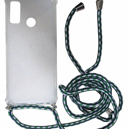 Oba Style Back Cover Θήκη Σιλικόνης Με Κορδόνι Πράσινο (Huawei P Smart 2020)