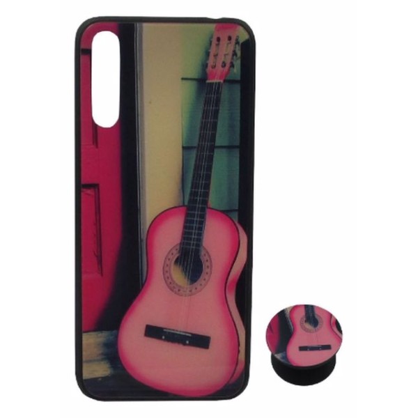 Back Cover Θήκη Με Σχέδιο Κιθάρα Και Pop Socket (Huawei P Smart S & Huawei Y8p)