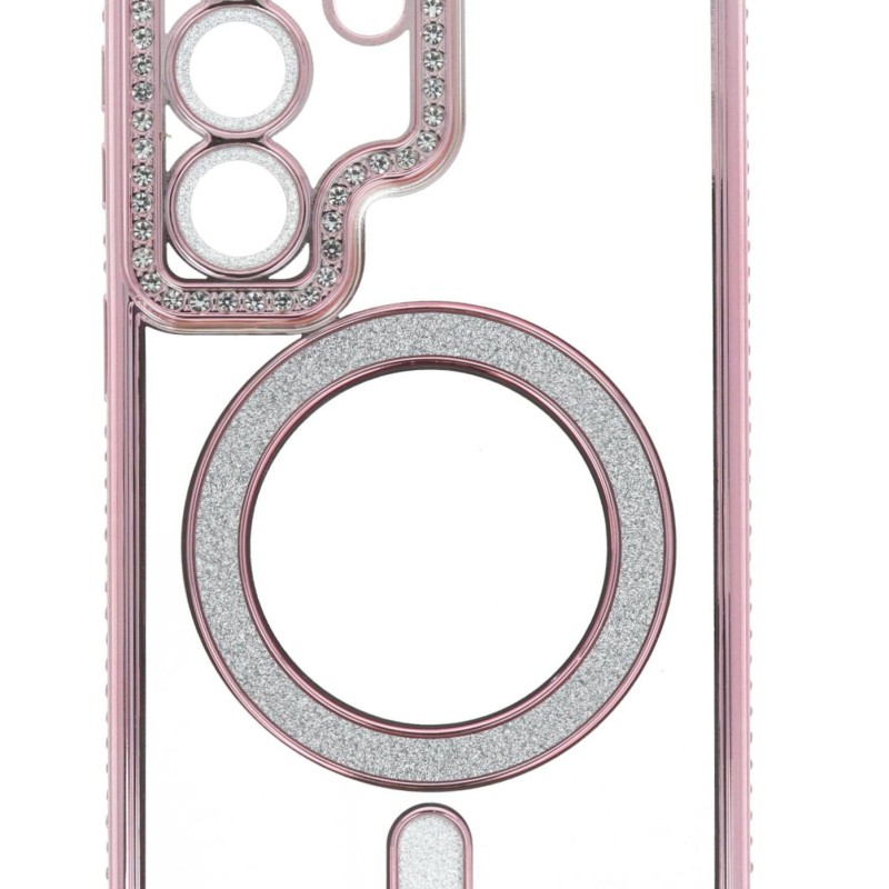 Cookover Back Cover Θήκη Σιλικόνης Με Τζαμάκι Κάμερας, Magsafe, Στρασάκια Και Γκλίτερ (Samsung Galaxy S26)