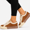 Γυναικεία Καστόρ Δίπατα Sneakers σε Ταμπά Χρώμα