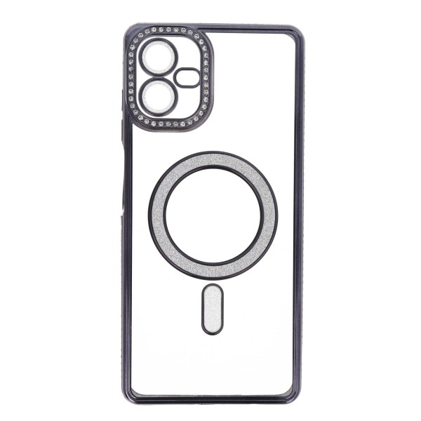 IRIS Back Cover Θήκη Σιλικόνης Με Τζαμάκι Κάμερας, Magsafe, Στρασάκια Και Γκλίτερ (Samsung Galaxy A07)