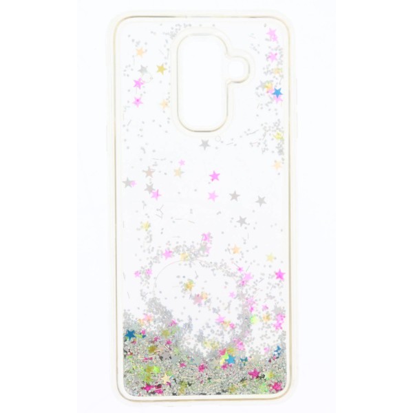 Meiyue Back Cover Θήκη Σιλικόνης Με Κινούμενη Χρυσόσκονη Ασημί (Samsung Galaxy A6 Plus 2018 & Samsung Galaxy J8 2018)