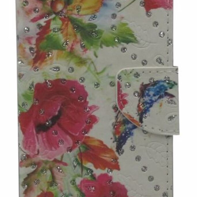 Meiyue Θήκη Book Wallet Πορτοφόλι Με Σχέδιο Λουλούδια Και Στρασάκια (Samsung Galaxy A9 2018) Meiyue Θήκη Book Wallet Πορτοφόλι Με Σχέδιο Λουλούδια Και Στρασάκια (Samsung Galaxy A9 2018)