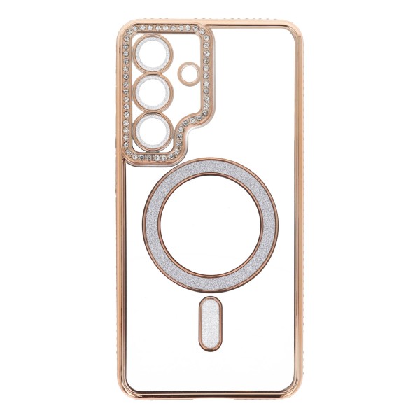 IRIS Back Cover Θήκη Σιλικόνης Με Τζαμάκι Κάμερας, Magsafe, Στρασάκια Και Γκλίτερ (Samsung Galaxy S26 Plus)