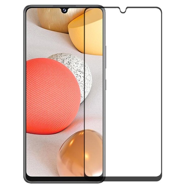 Fullscreen Tempered Glass Μαύρο ( Samsung Galaxy A42)
