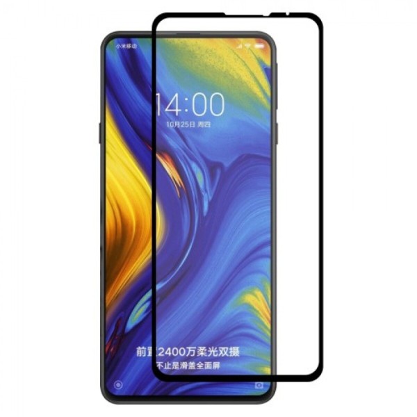 JEL Fullscreen Tempered Glass Μαύρο (Xiaomi Mi Mix 3)