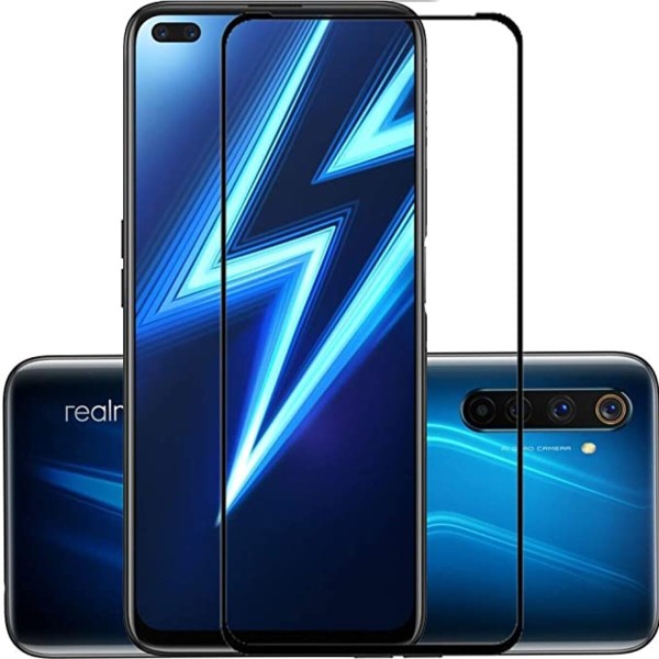 Siipro Fullscreen Tempered Glass Μαύρο (Realme 6 Pro)