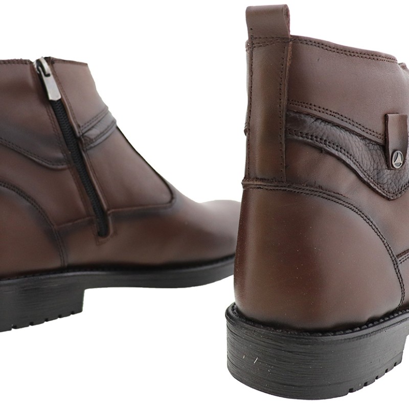 TKN Shoes Ανδρικό Δερμάτινο Casual Μποτάκι με Γούνινη Επένδυση TKN Shoes Ανδρικό Δερμάτινο Casual Μποτάκι με Γούνινη Επένδυση