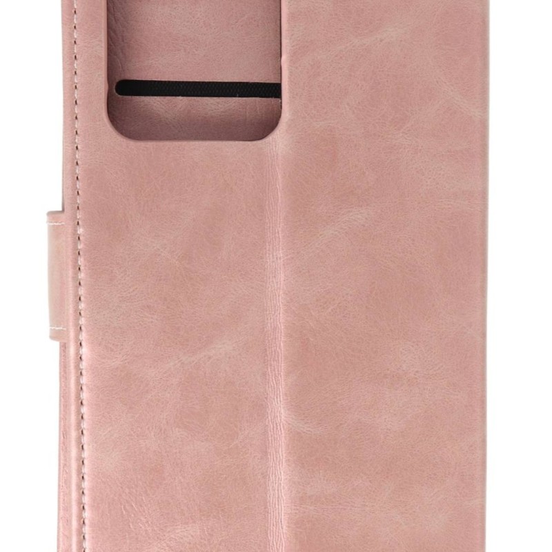 Θήκη Book Wallet Πορτοφόλι Με Μαγνητικό Κούμπωμα Ροζ Χρυσό (Samsung Galaxy S20 Ultra)
