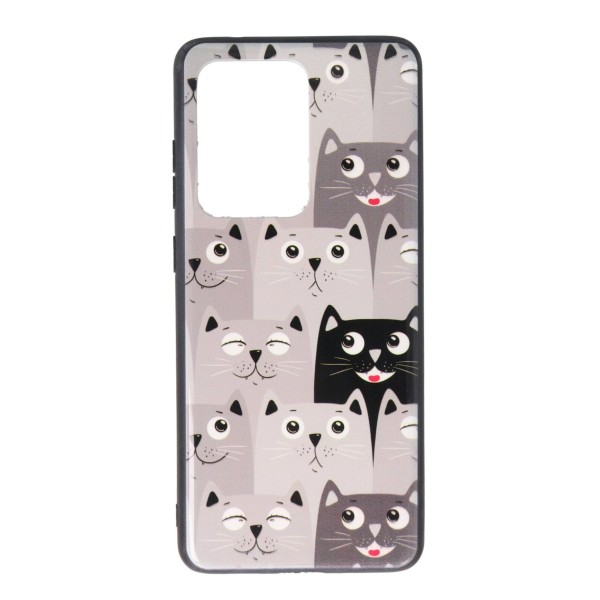 Oba Style Back Cover Θήκη Με Σχέδιο Γάτες (Samsung Galaxy S20 Ultra)