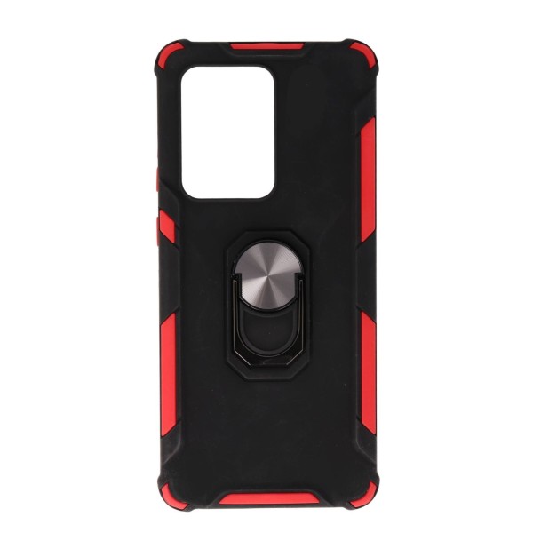 Fashion Case Back Cover Θήκη Σιλικόνης Και Πλαστικού Με Δαχτυλίδι Στήριξης (Samsung Galaxy S20 Ultra)