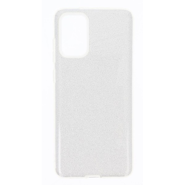 Cookover Back Cover Θήκη Σιλικόνης Με Γκλίτερ Ασημί (Samsung Galaxy S20 Plus)