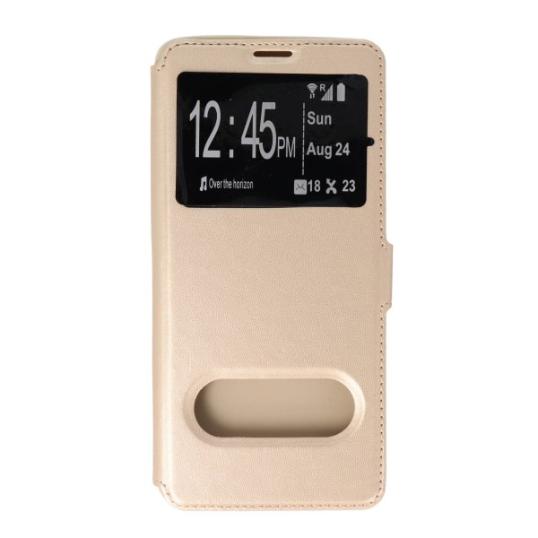 Oba Style Θήκη Book Με Call Display Και Δυνατότητα Απάντησης Χρυσό (Samsung Galaxy S10 Plus)