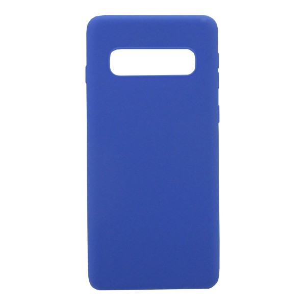 Oba Style Back Cover Θήκη Σιλικόνης Ματ Μπλε (Samsung Galaxy S10)