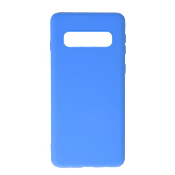 Oba Style Back Cover Θήκη Σιλικόνης Ματ Μπλε (Samsung Galaxy S10)