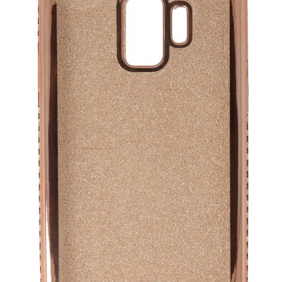 Air Jacket Back Cover Θήκη Σιλικόνης Με Στρασάκια Στις Άκρες Και Πλάτη Γκλίτερ (Samsung Galaxy S9)
