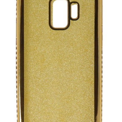 Air Jacket Back Cover Θήκη Σιλικόνης Με Στρασάκια Στις Άκρες Και Πλάτη Γκλίτερ (Samsung Galaxy S9)