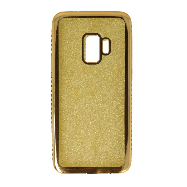 Air Jacket Back Cover Θήκη Σιλικόνης Με Στρασάκια Στις Άκρες Και Πλάτη Γκλίτερ (Samsung Galaxy S9)