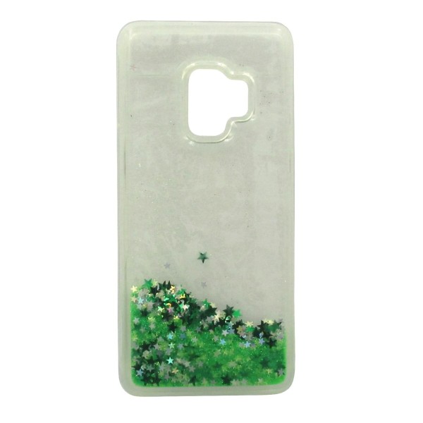 Meiyue Back Cover Θήκη Σιλικόνης Με Κινούμενη Χρυσόσκονη Πράσινη (Samsung Galaxy S9)