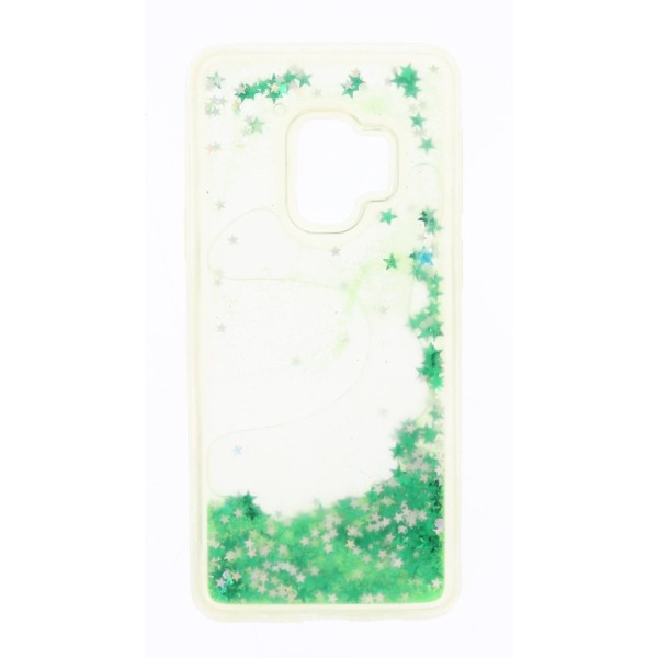 Meiyue Back Cover Θήκη Σιλικόνης Με Κινούμενη Χρυσόσκονη Πράσινη (Samsung Galaxy S9)