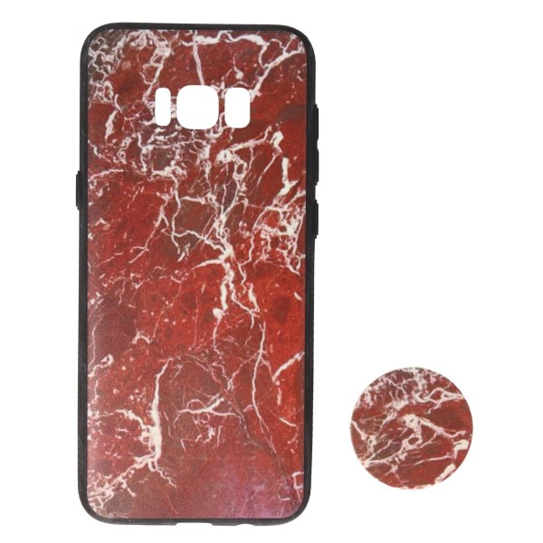 Coolyer Back Cover Θήκη Με Σχέδιο Μάρμαρο Και Pop Socket (Samsung Galaxy S8 Plus)