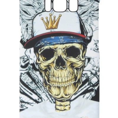 Air Jacket Back Cover Θήκη Πλαστική Με Σχέδιο Skull (Samsung Galaxy S8 Plus)