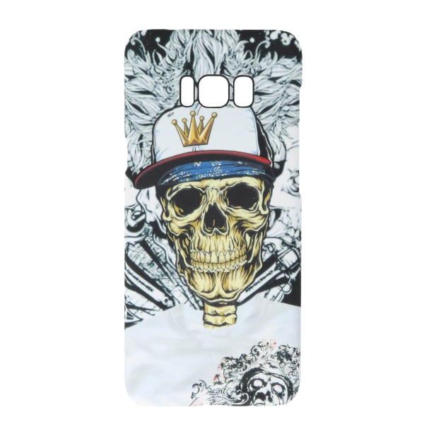 Air Jacket Back Cover Θήκη Πλαστική Με Σχέδιο Skull (Samsung Galaxy S8 Plus)