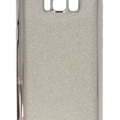 Air Jacket Back Cover Θήκη Σιλικόνης Με Στρασάκια Στις Άκρες Και Πλάτη Γκλίτερ (Samsung Galaxy S8 Plus)