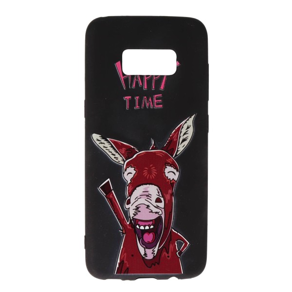 Coolyer Back Cover Θήκη Σιλικόνης Με Σχέδιο Happy Time (Samsung Galaxy S8)